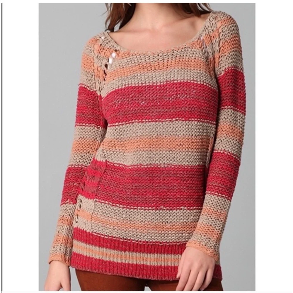 Free People Desert Moon Crotchet Sweater Size XS